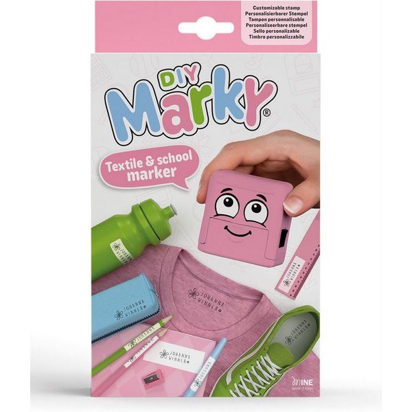 COLOP Schreibgeräteetui COLOP 166668 Markierungsstempel-Set "DIY Marky" Printer C20, rosa
