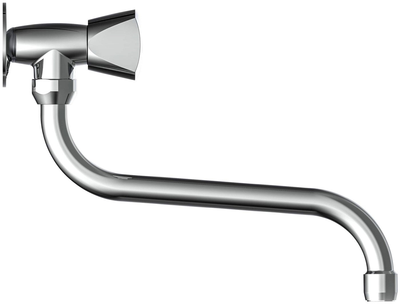 Schütte Auslaufventil Carneo, Kaltwasserhahn, Wand-Schwenkventil, Wandmontage, in Chrom – Bild 3 von 4