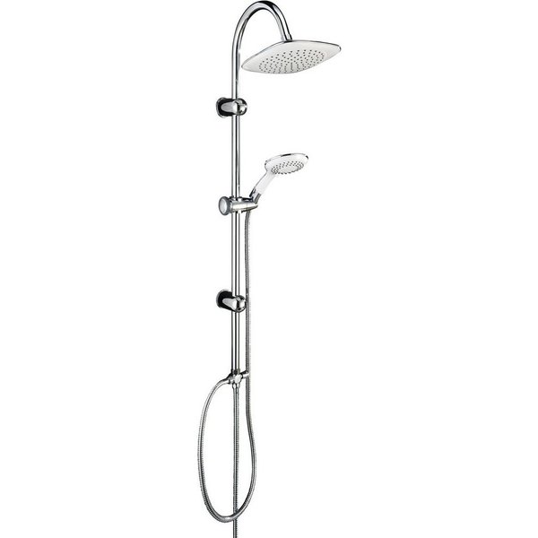 Schütte Duschsystem Teneriffa, Höhe 102 cm, Set, Überkopfbrausset Duschsystem Duschsäule Brauseset Regendusche, Chrom