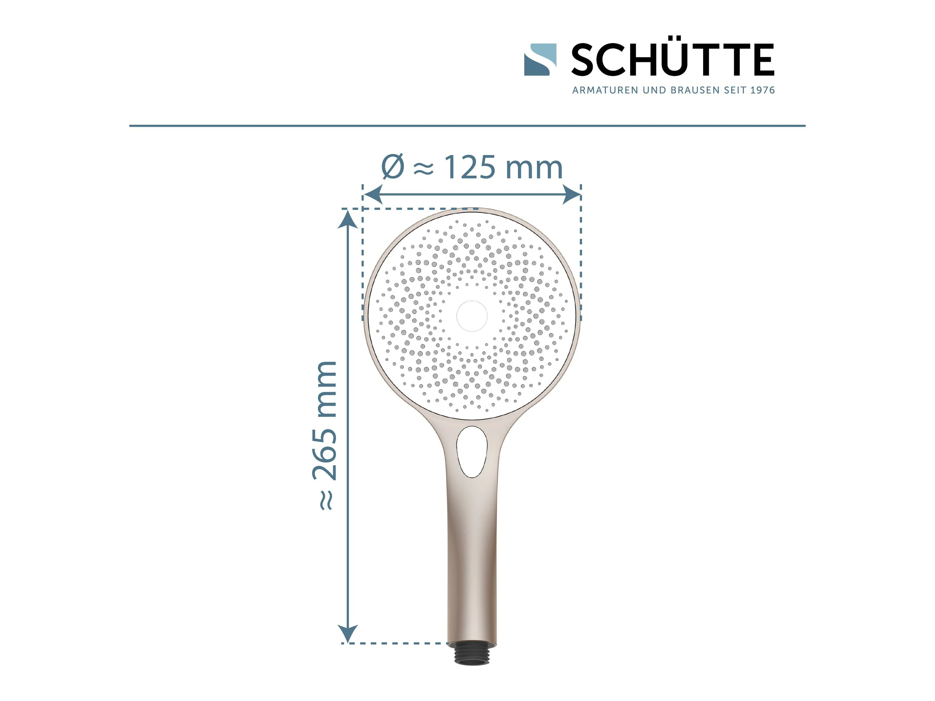 SCHÜTTE Handbrause CAPRI (Rosé matt) – Bild 3 von 4