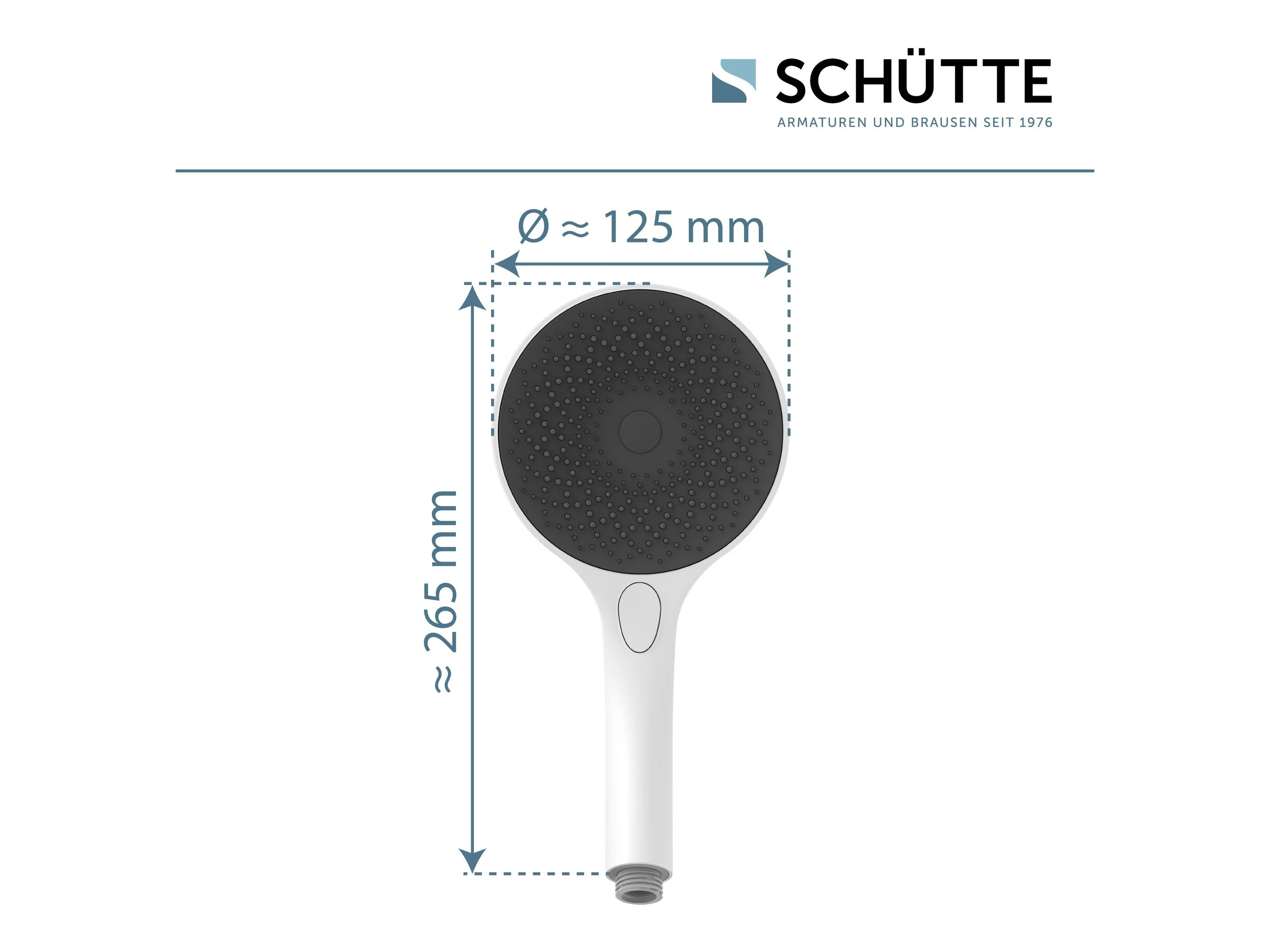 SCHÜTTE Handbrause CAPRI (Weiß matt) – Bild 3 von 4