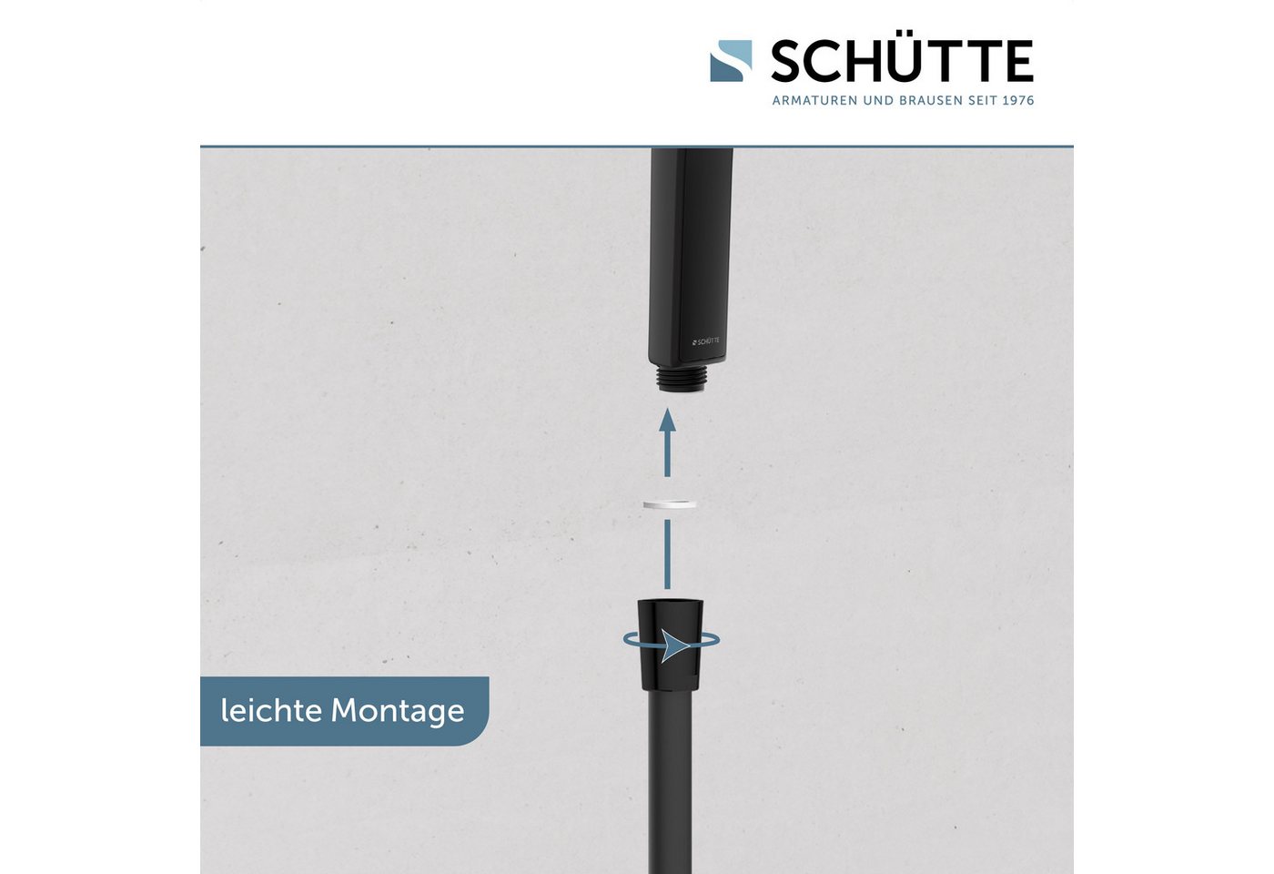 Schütte Handbrause HAWAII, 3-fach verstellbar, mit Antikalknoppen, wassersparend, rund – Bild 5 von 5