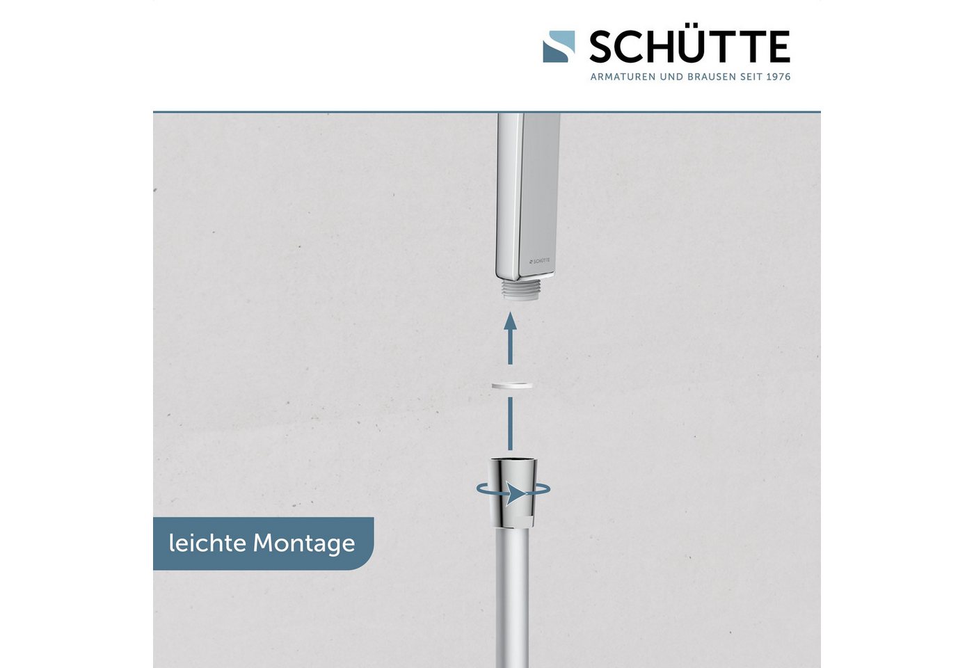 Schütte Handbrause HAWAII, 3-fach verstellbar, mit Antikalknoppen, wassersparend, rund – Bild 5 von 5