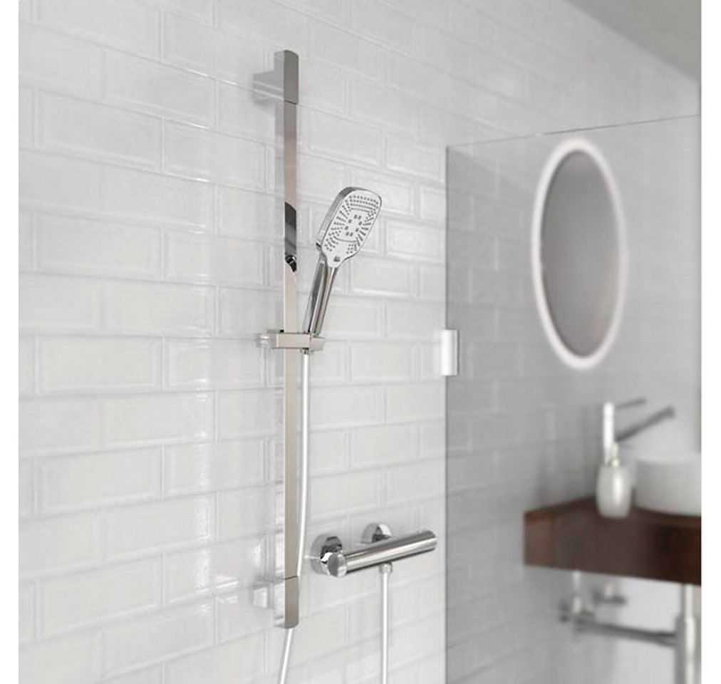 Schütte Stangenbrause-Set RAVENNA, Höhe 65 cm, 3 Strahlart(en), 1 tlg., 3-fach verstellbar / Antikalk / wassersparend – Bild 2 von 5