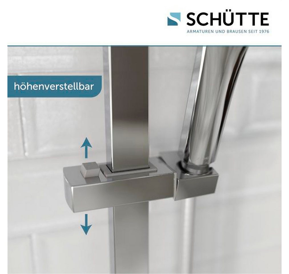 Schütte Stangenbrause-Set RAVENNA, Höhe 65 cm, 3 Strahlart(en), 1 tlg., 3-fach verstellbar / Antikalk / wassersparend – Bild 4 von 5