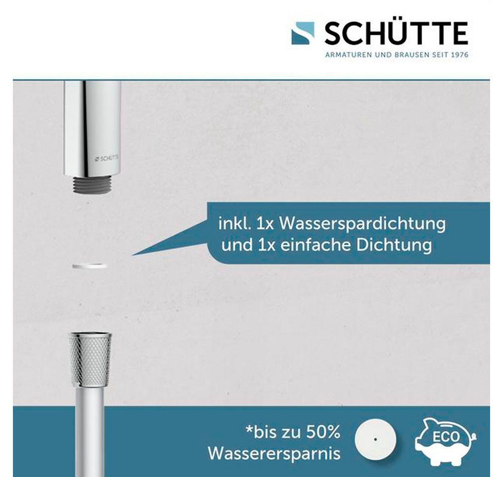Schütte Stangenbrause-Set RAVENNA, Höhe 65 cm, 3 Strahlart(en), 1 tlg., 3-fach verstellbar / Antikalk / wassersparend – Bild 5 von 5