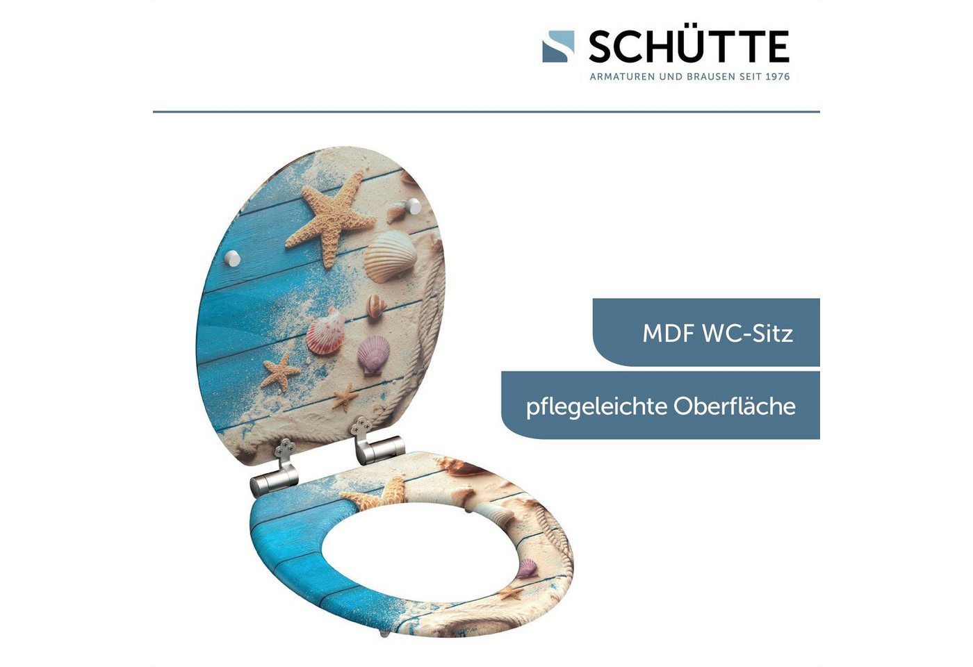 Schütte WC-Sitz BEACH AND WOOD, Toilettendeckel, mit Absenkautomatik – Bild 3 von 5