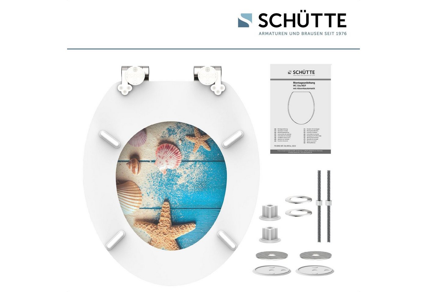 Schütte WC-Sitz BEACH AND WOOD, Toilettendeckel, mit Absenkautomatik – Bild 4 von 5