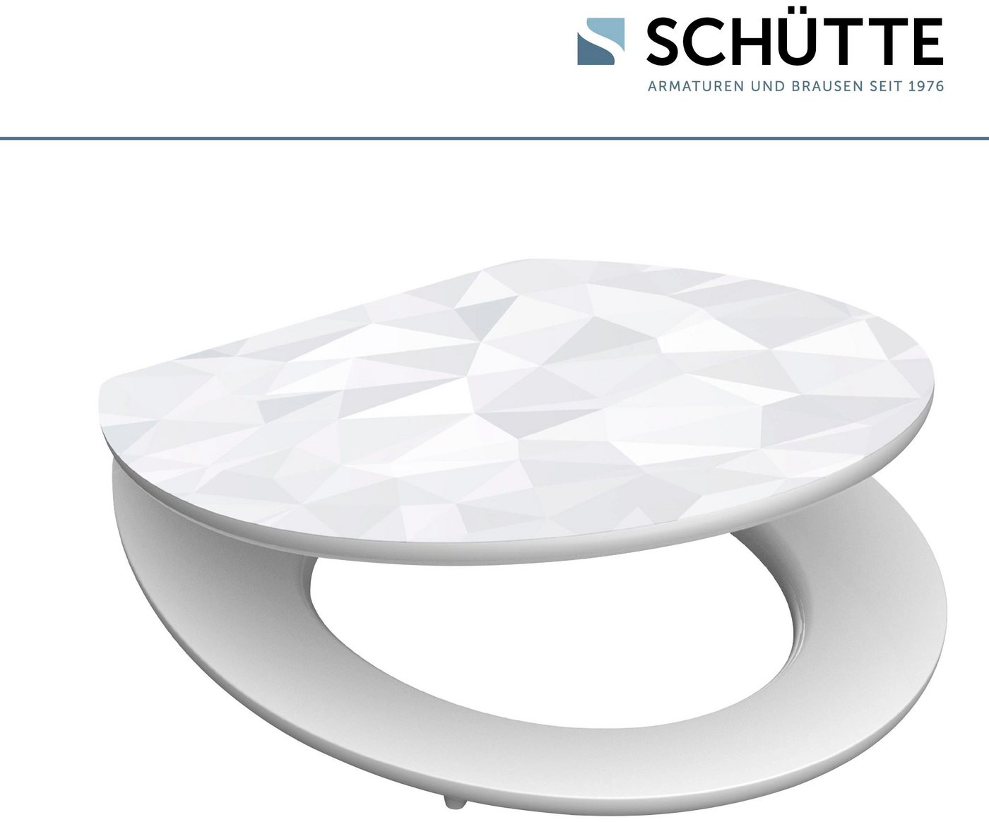 Schütte WC-Sitz Diamond, High Gloss mit MDF Holzkern, mit Absenkautomatik – Bild 3 von 5