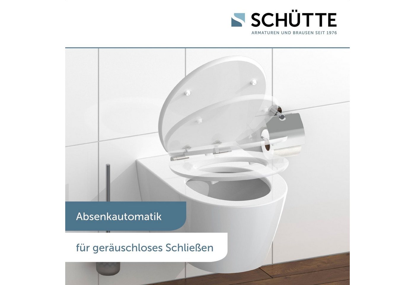 Schütte WC-Sitz Diamond, High Gloss mit MDF Holzkern, mit Absenkautomatik – Bild 5 von 5