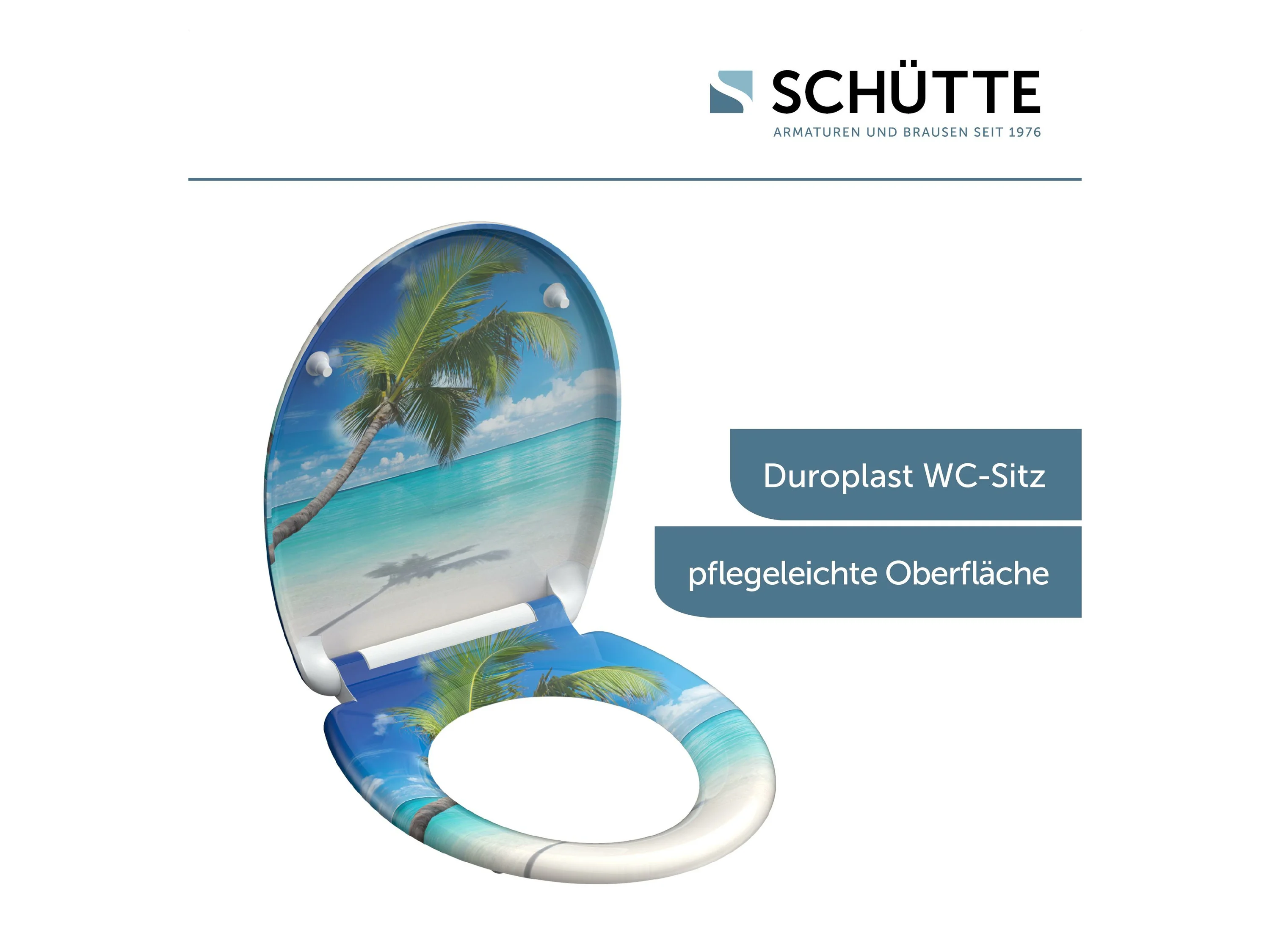 SCHÜTTE WC Sitz Duroplast mit Absenk, Carribean – Bild 3 von 4