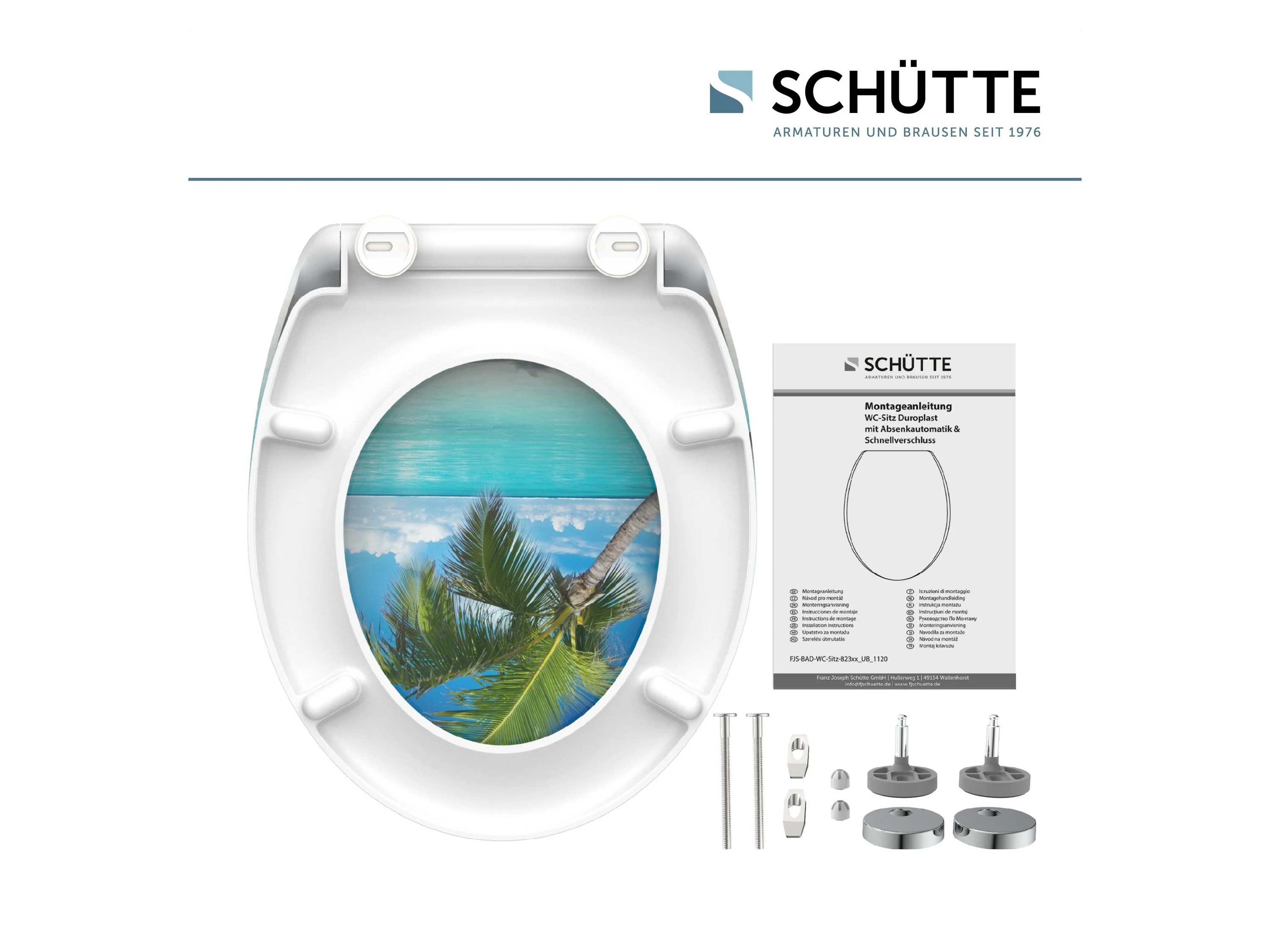 SCHÜTTE WC Sitz Duroplast mit Absenk, Carribean – Bild 4 von 4
