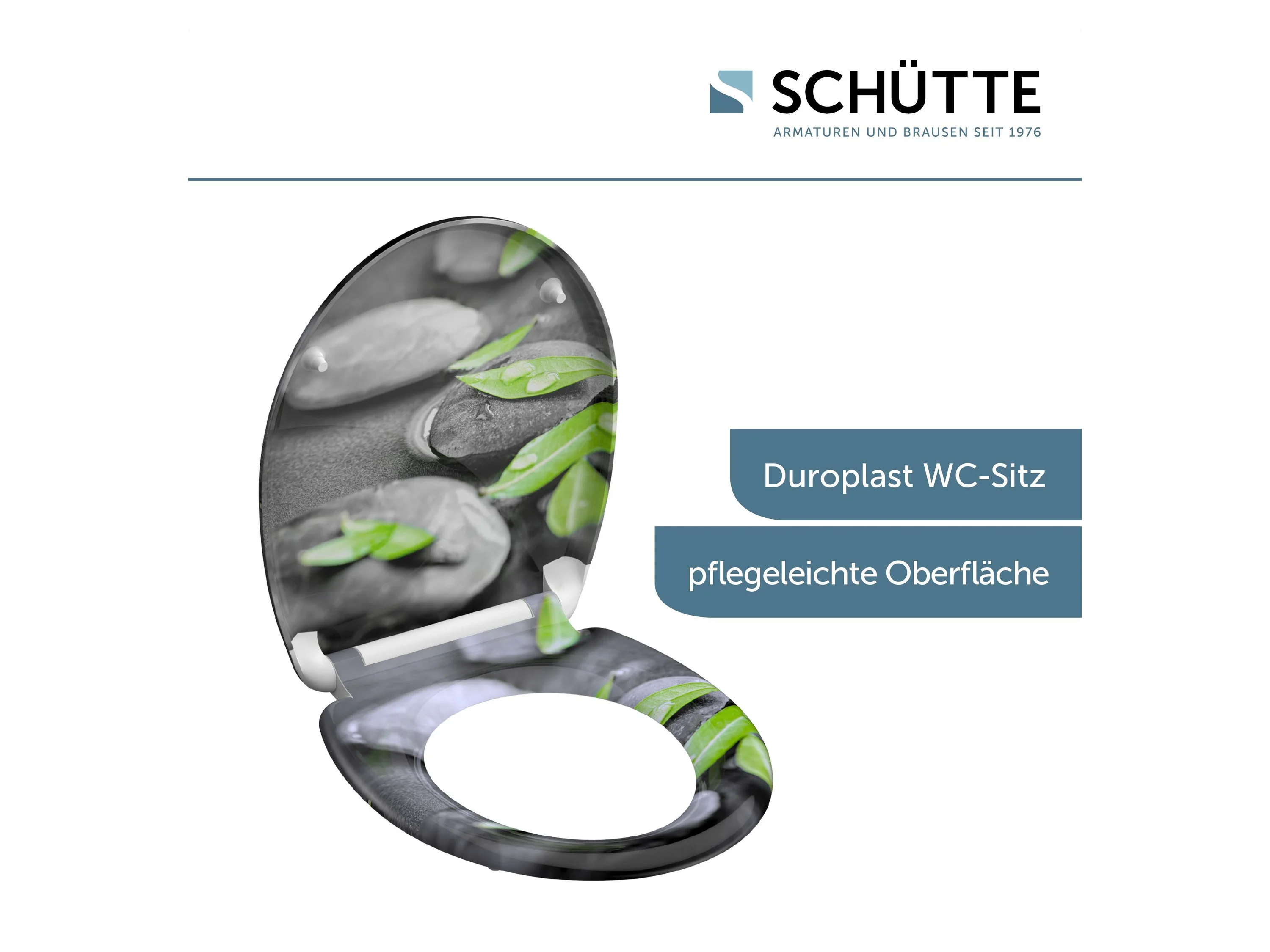 SCHÜTTE WC Sitz Duroplast mit Absenkauto, Stone – Bild 3 von 4