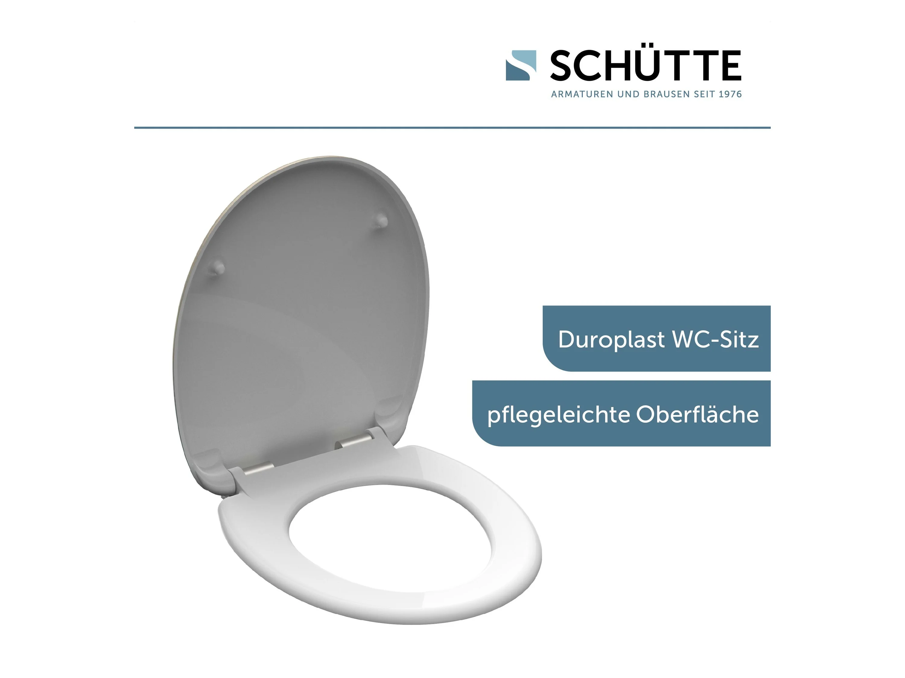 SCHÜTTE WC Sitz Duroplast mit Absenkautom, Beach – Bild 3 von 4