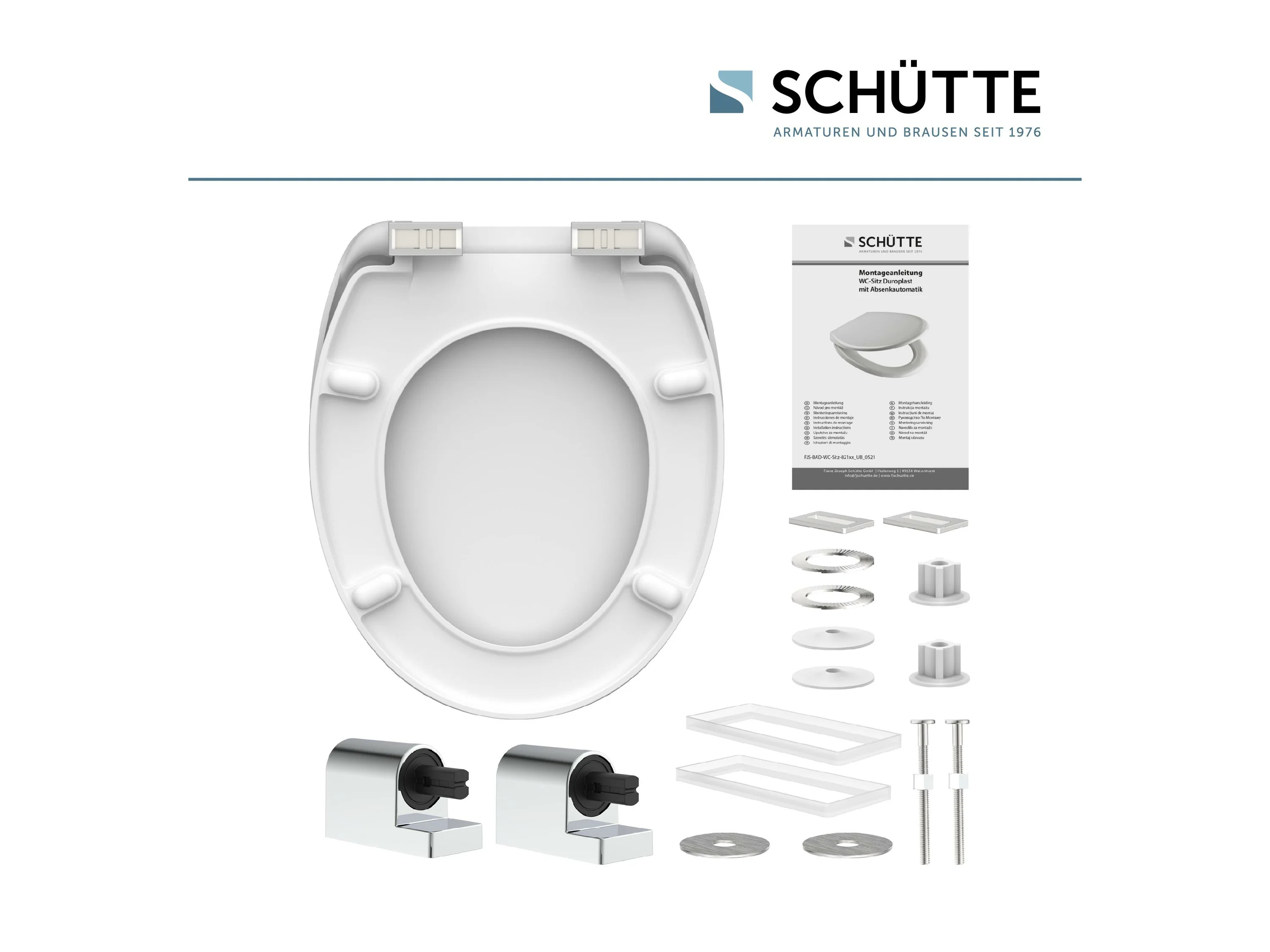 SCHÜTTE WC Sitz Duroplast mit Absenkautom, Beach – Bild 4 von 4