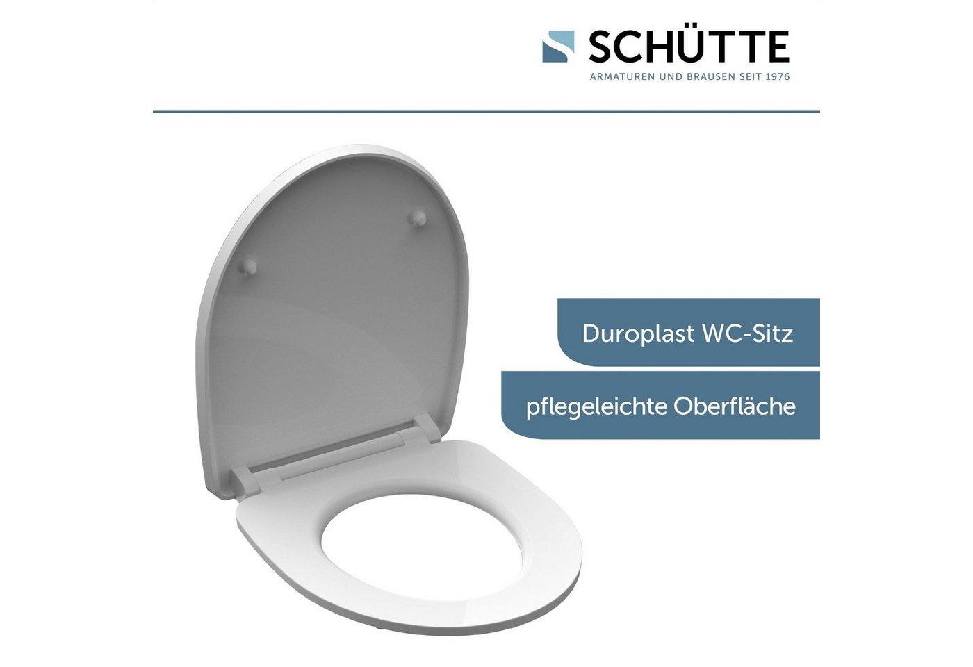 Schütte WC-Sitz Happy Elephant, Duroplast, mit Absenkautomatik und Schnellverschluss, High Gloss – Bild 4 von 5