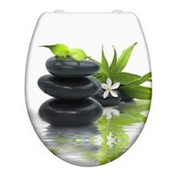 Schütte WC-Sitz Jasmin, Duroplast, Absenkautomatik, Schnellverschluss, Motivdruck