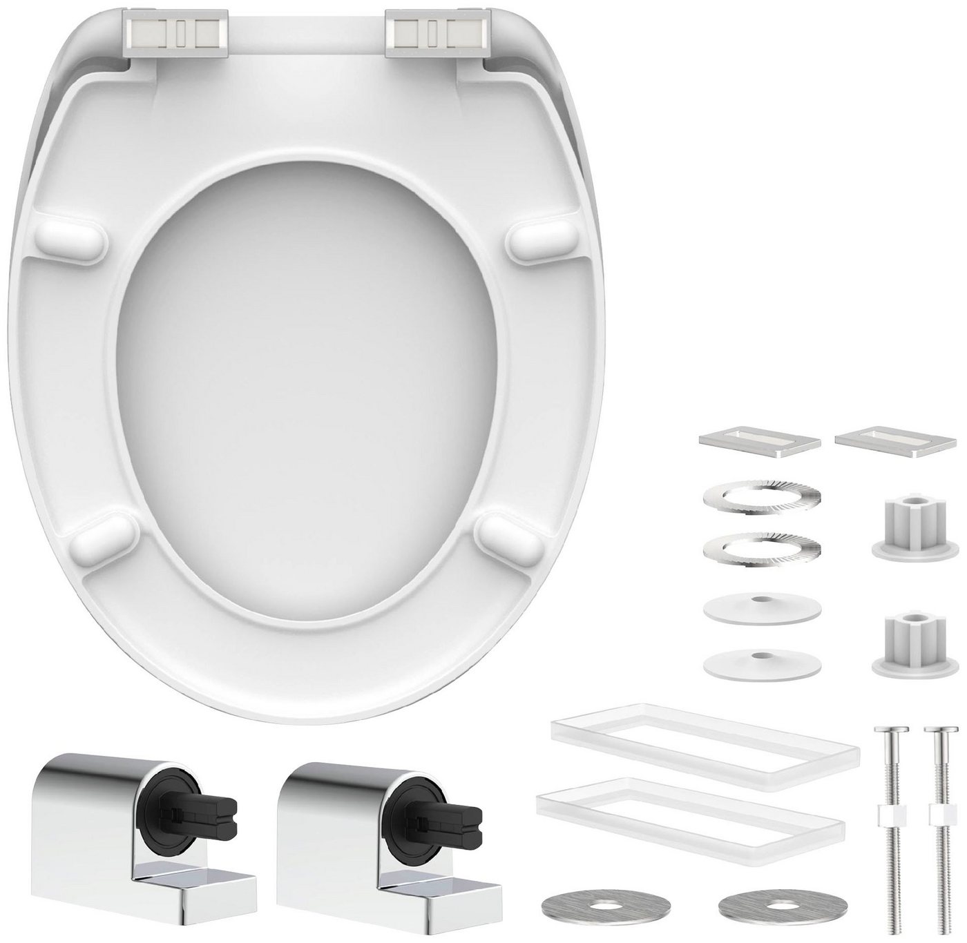 Schütte WC-Sitz Motiv, bruchsicher, kratzfest. Toilettensitz, Absenkautomatik, Standardmaß – Bild 5 von 5