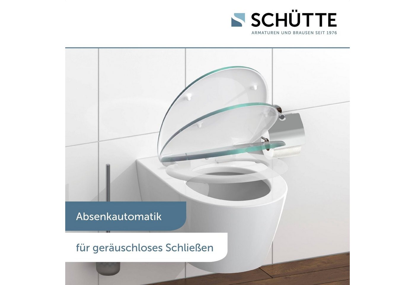 Schütte WC-Sitz Motiv, bruchsicher, kratzfest. Toilettensitz, Absenkautomatik, Standardmaß – Bild 4 von 5