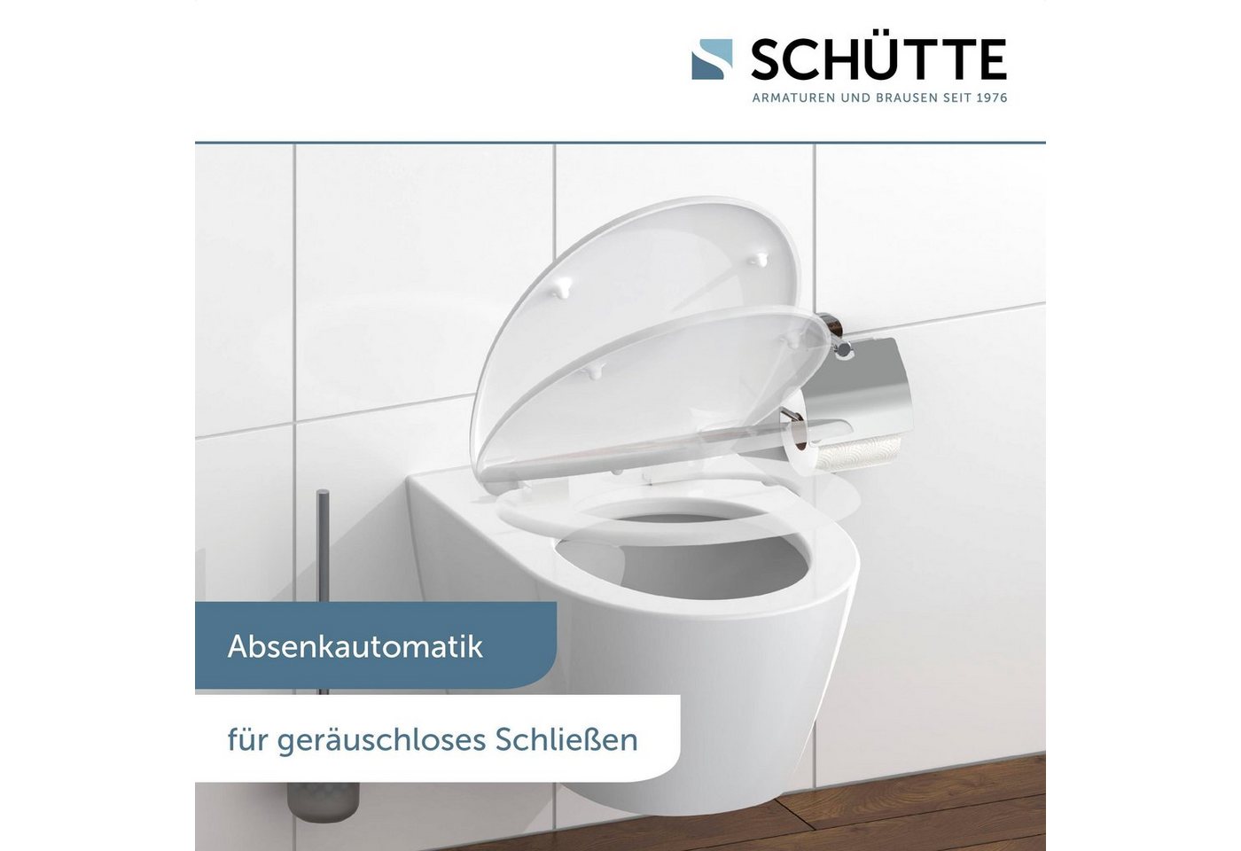 Schütte WC-Sitz Motiv, bruchsicher, kratzfest. Toilettensitz, Absenkautomatik, Standardmaß – Bild 4 von 5