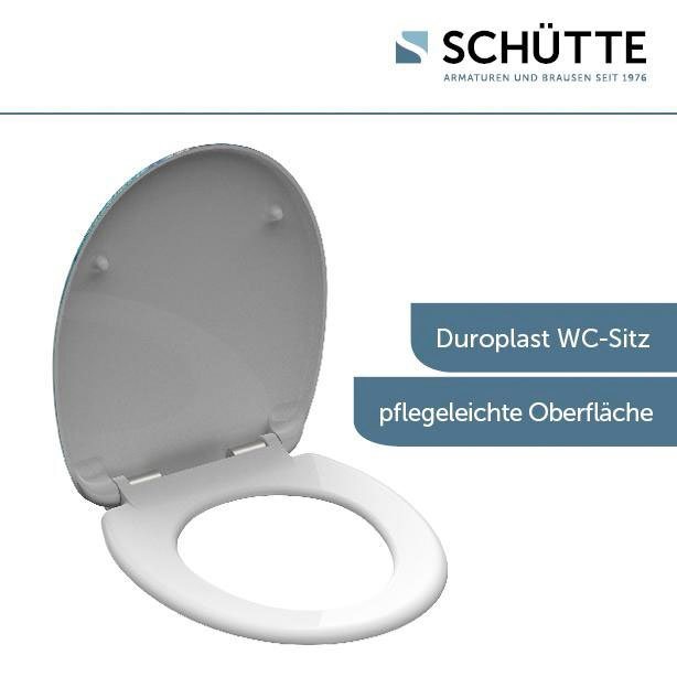 Schütte WC-Sitz Motiv, bruchsicher, kratzfest. Toilettensitz, Absenkautomatik, Standardmaß – Bild 3 von 5