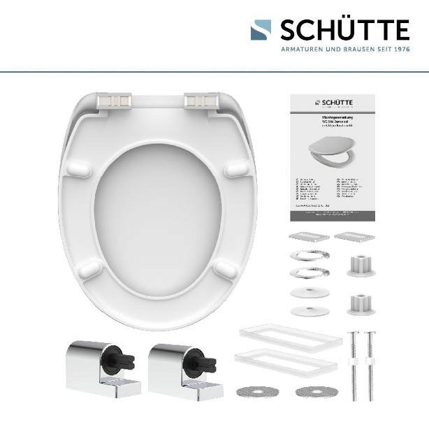 Schütte WC-Sitz Motiv, bruchsicher, kratzfest. Toilettensitz, Absenkautomatik, Standardmaß – Bild 5 von 5