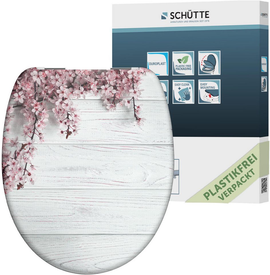 Schütte WC-Sitz Motiv, bruchsicher, kratzfest. Toilettensitz, Absenkautomatik, Standardmaß – Bild 2 von 5