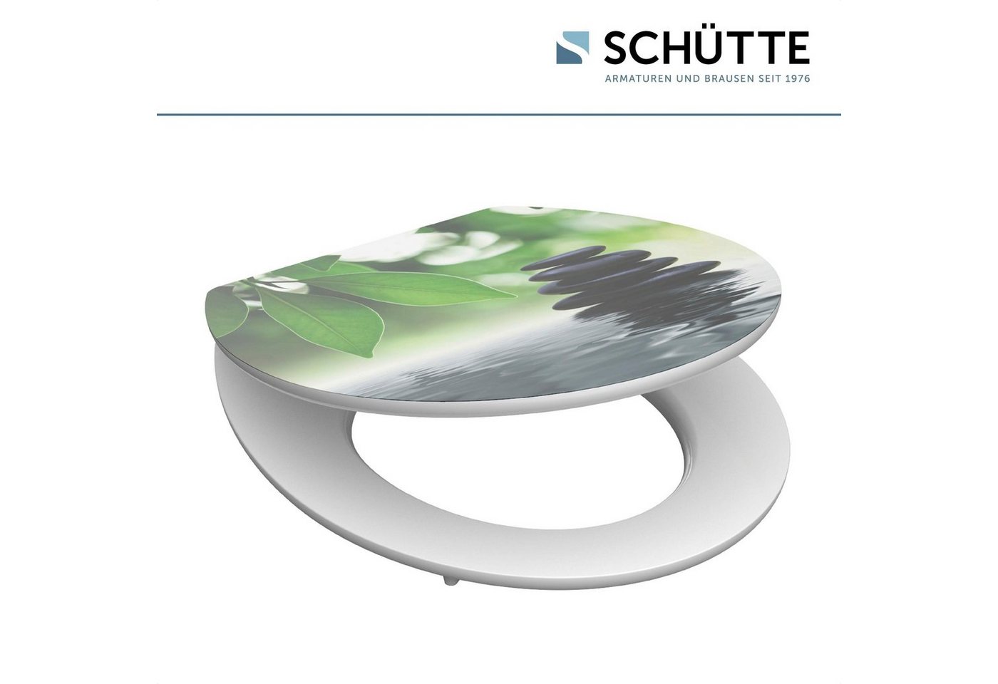 Schütte WC-Sitz Oasis, High Gloss mit MDF Holzkern, mit Absenkautomatik – Bild 2 von 5