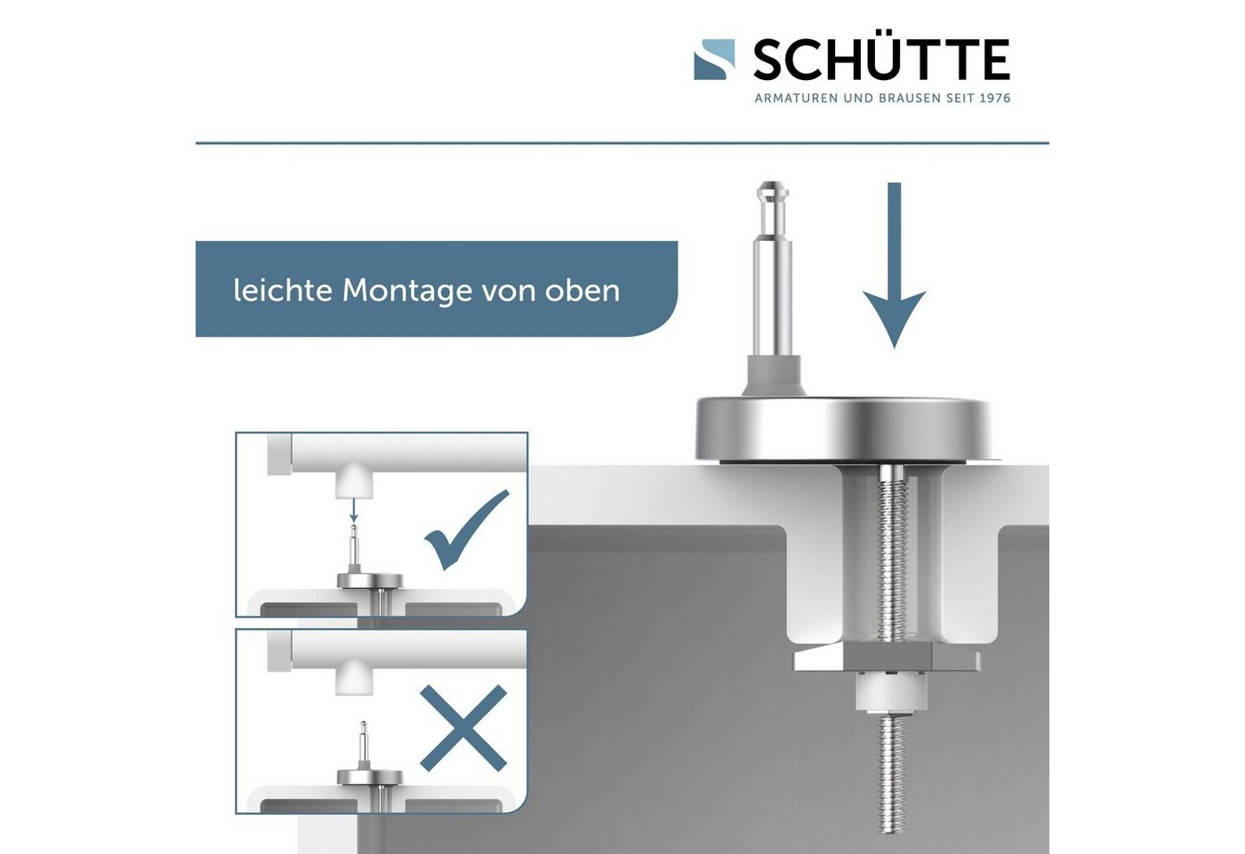 Schütte WC-Sitz Old Wood, Duroplast, mit Absenkautomatik und Schnellverschluss – Bild 5 von 5