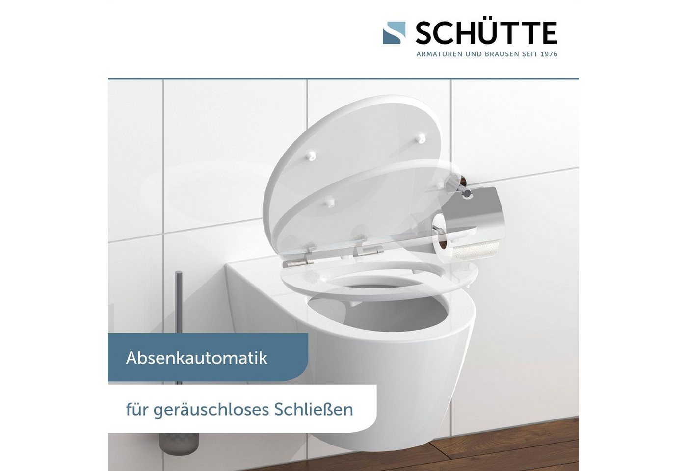 Schütte WC-Sitz POLAR LIGHTS, bruchsicher und kratzfest, Absenkautomatik, Standardmaß – Bild 4 von 5
