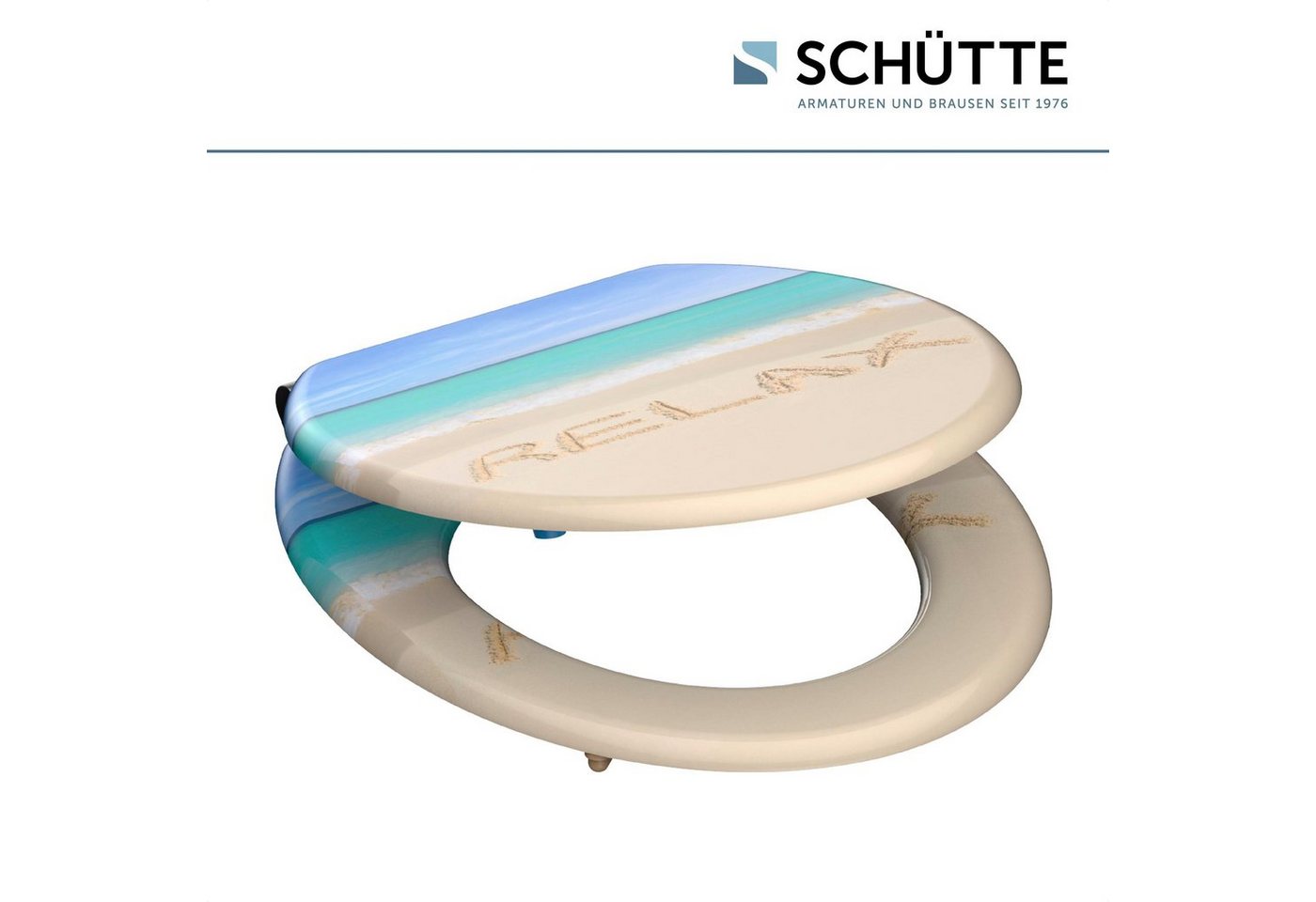 Schütte WC-Sitz Relax, mit Absenkautomatik und Holzkern, MDF – Bild 3 von 5