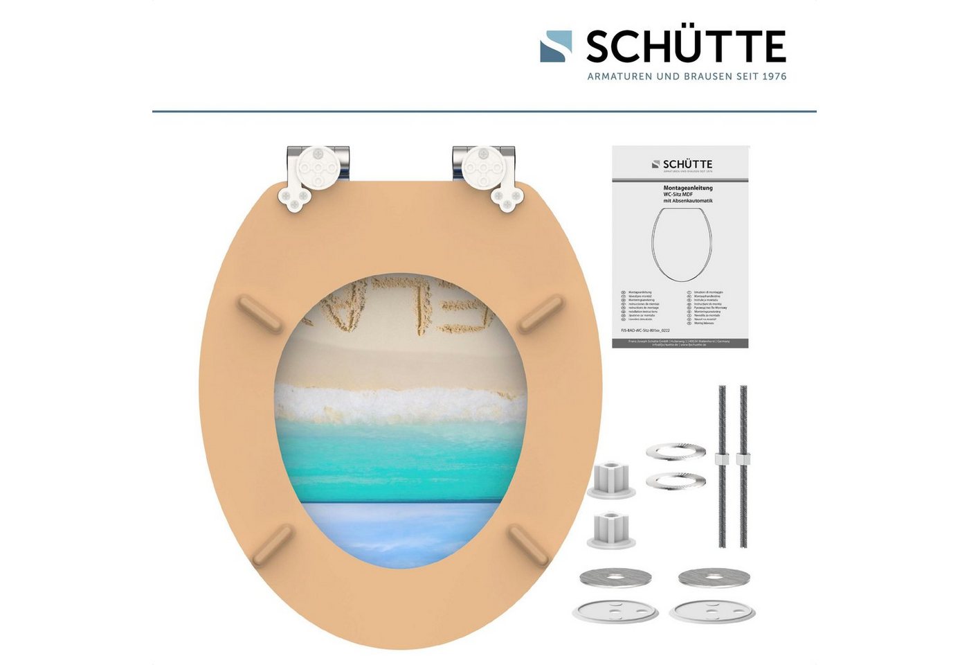 Schütte WC-Sitz Relax, mit Absenkautomatik und Holzkern, MDF – Bild 4 von 5