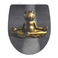Schütte WC-Sitz Relaxing Frog, Duroplast, mit Absenkautomatik und Schnellverschluss, High Gloss