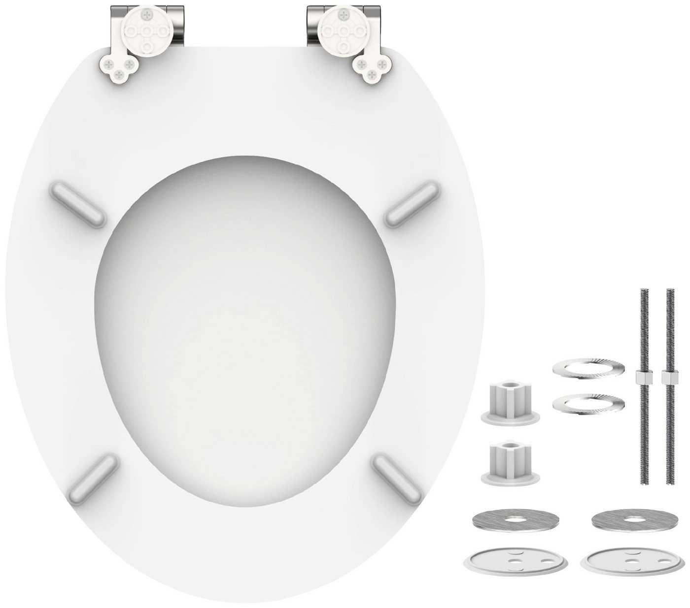 Schütte WC-Sitz SPIRIT, mit Absenkautomatik und MDF-Holzkern – Bild 4 von 5