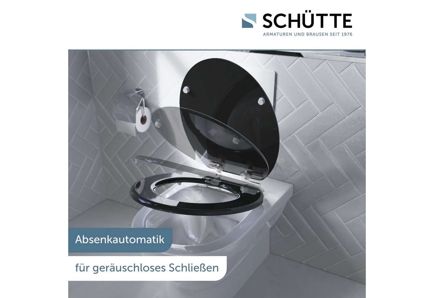 Schütte WC-Sitz SPIRIT, mit Absenkautomatik und MDF-Holzkern – Bild 3 von 5