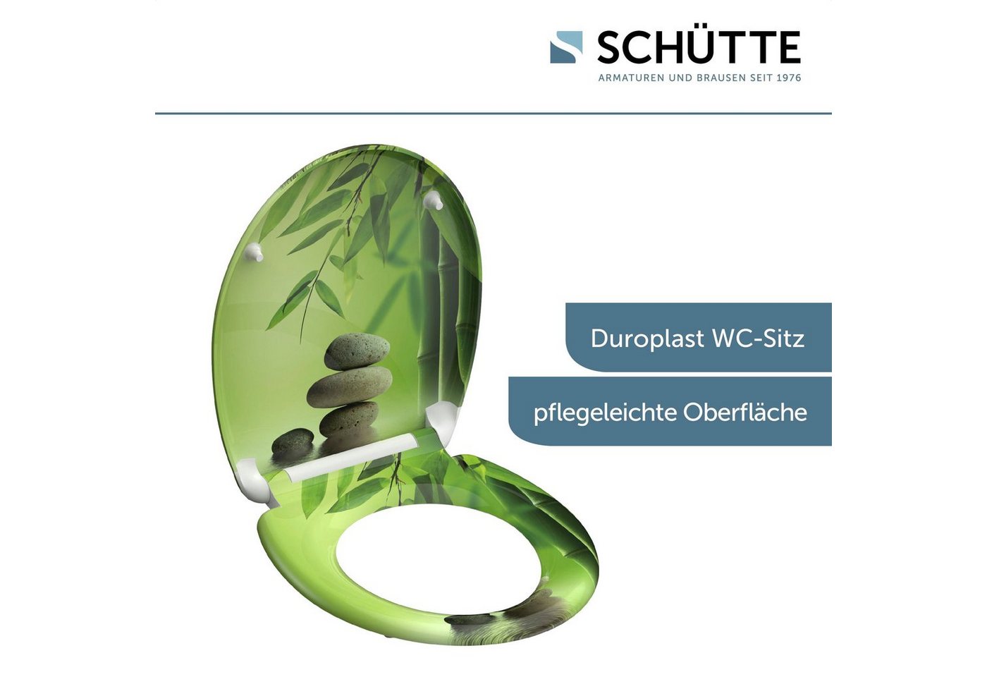 Schütte WC-Sitz Stone, Duroplast, mit Absenkautomatik und Schnellverschluss – Bild 4 von 5