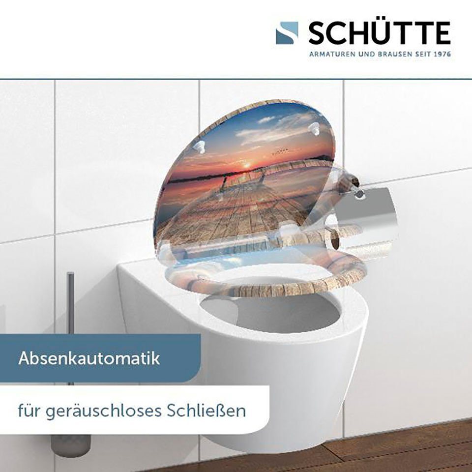Schütte WC-Sitz SUNSET SKY, bruchsicher und kratzfest, Absenkautomatik, Standardmaß – Bild 2 von 5