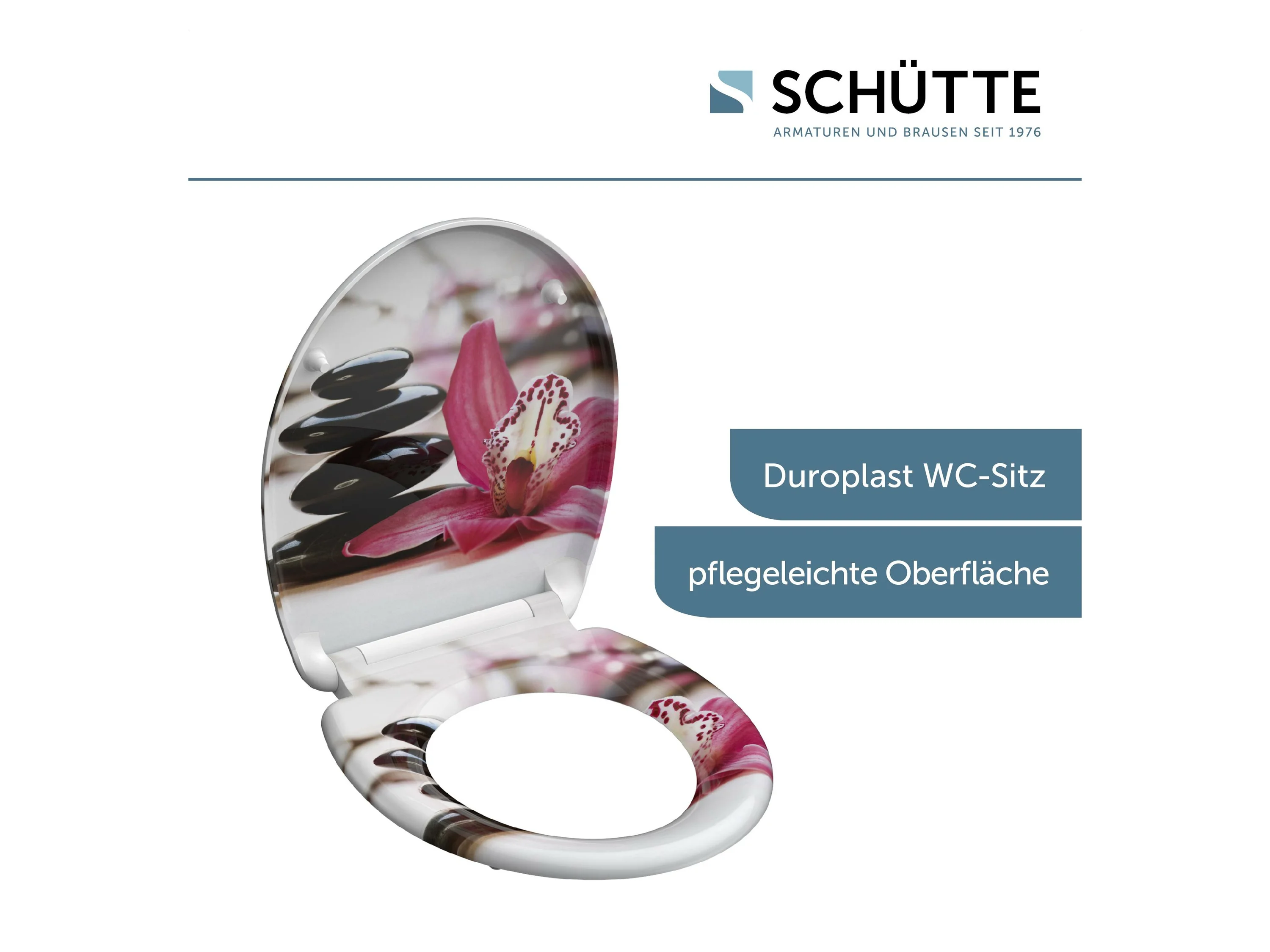 Schütte WC-Sitz Wellness, Duroplast, mit Absenkautomatik und Schnellverschluss – Bild 3 von 4