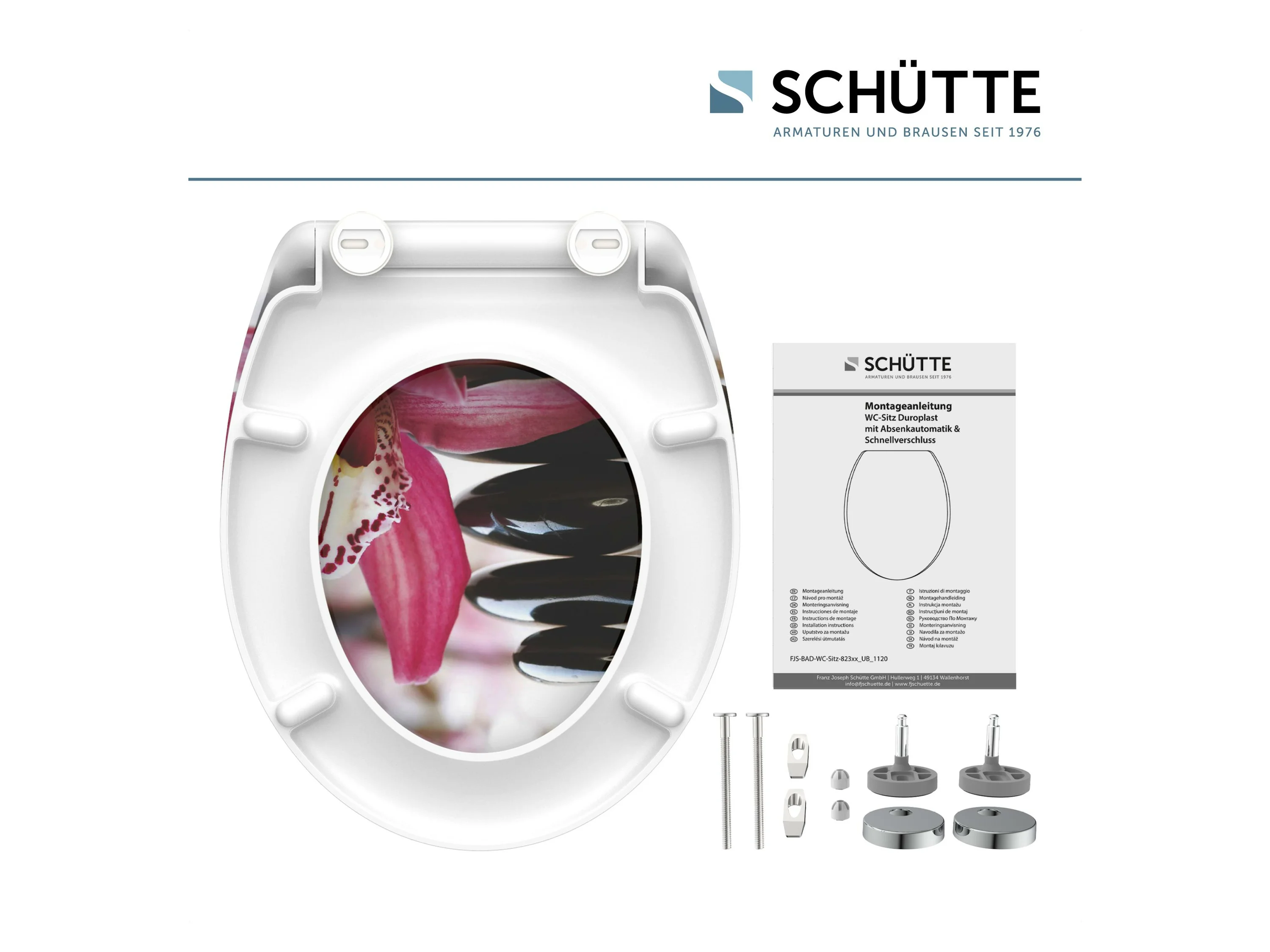 Schütte WC-Sitz Wellness, Duroplast, mit Absenkautomatik und Schnellverschluss – Bild 4 von 4