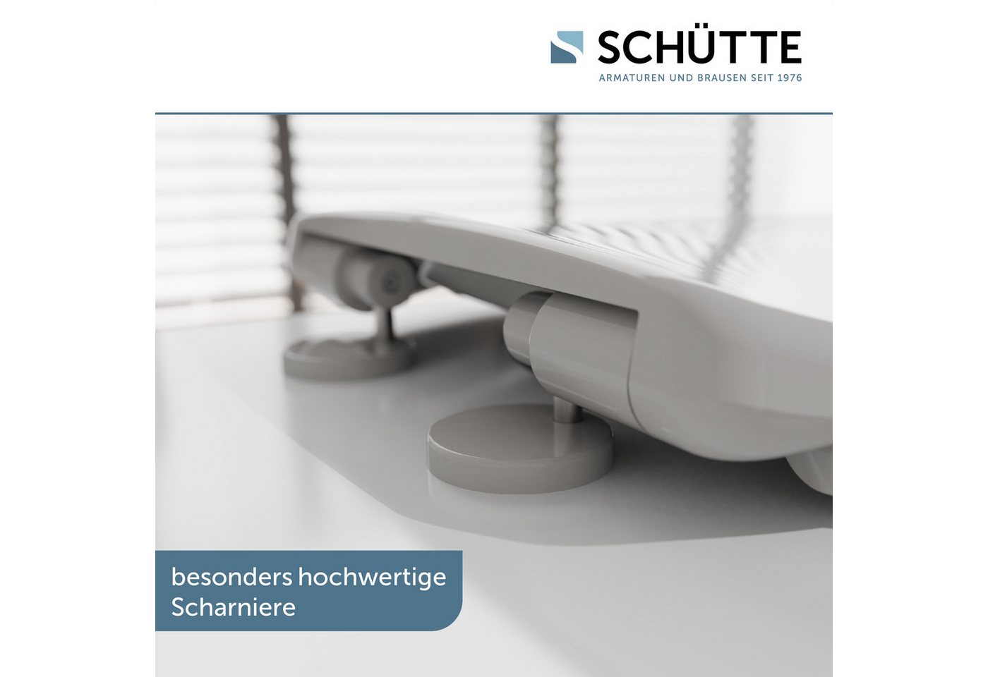 Schütte WC-Sitz WHITE, Duroplast, WC-Sitz, Absenkautomatik, belastbar bis 250 kg – Bild 3 von 5