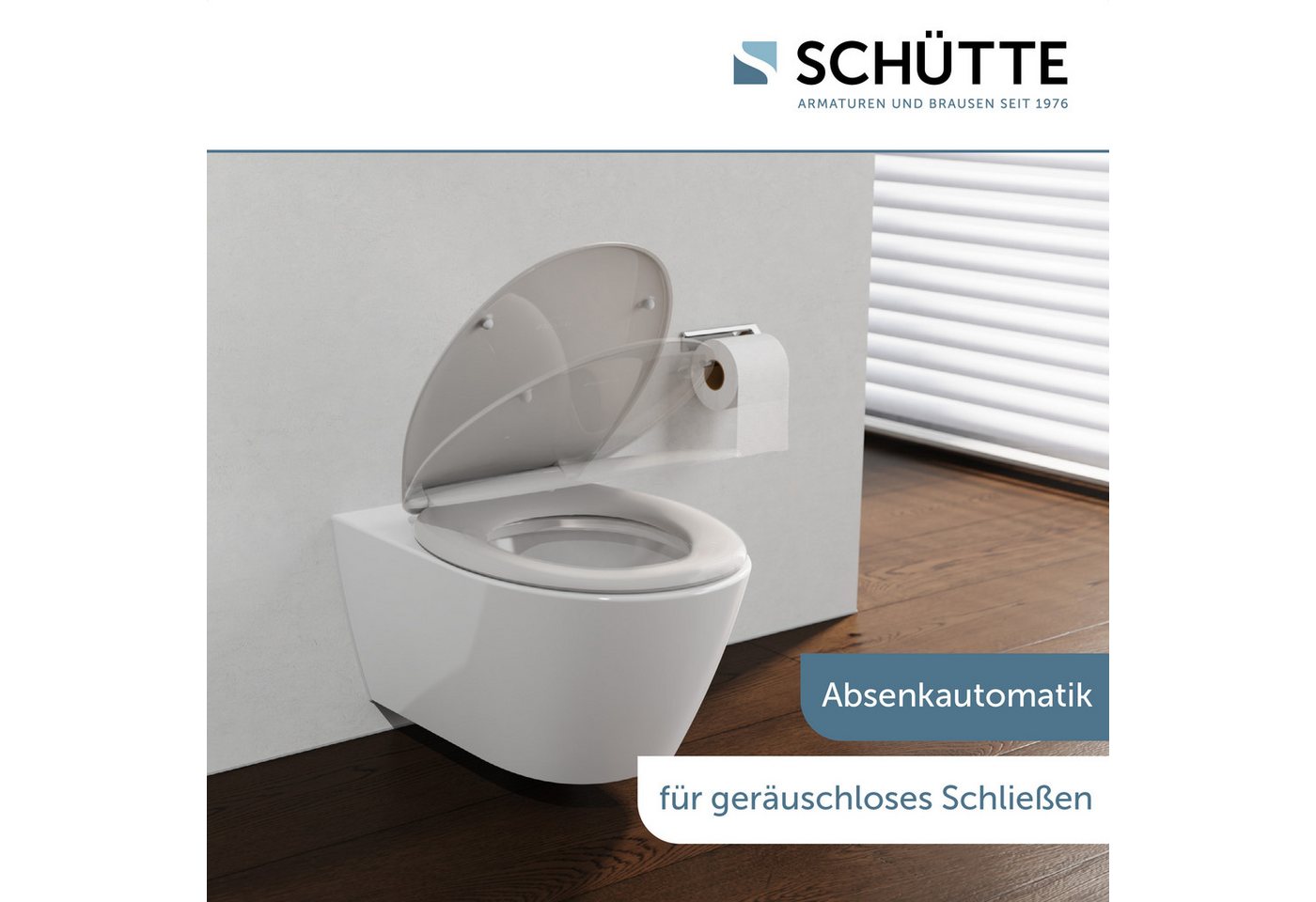 Schütte WC-Sitz WHITE, Duroplast, WC-Sitz, Absenkautomatik, belastbar bis 250 kg – Bild 4 von 5