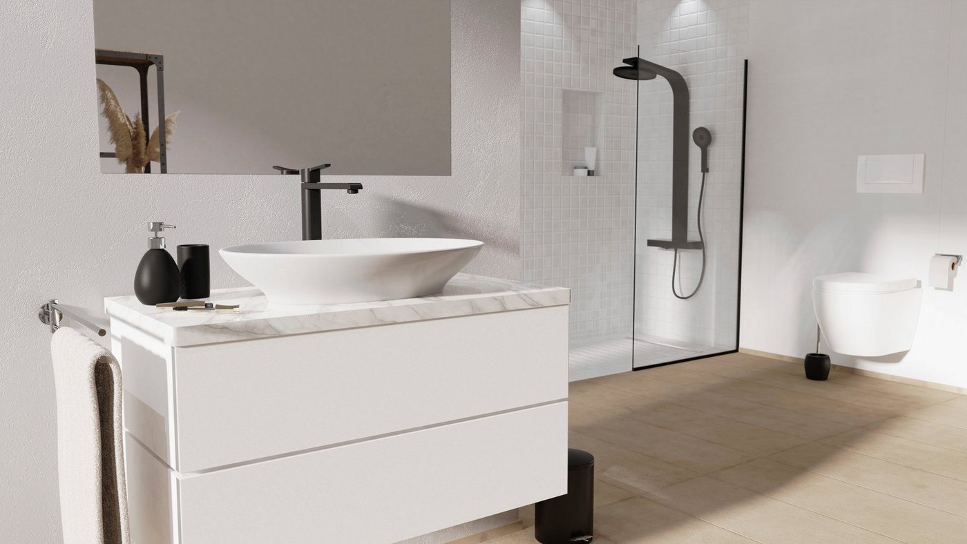 Schütte WC-Sitz WHITE, Duroplast, Absenkautomatik, Schnellverschluss, belastbar bis 150 kg – Bild 3 von 5