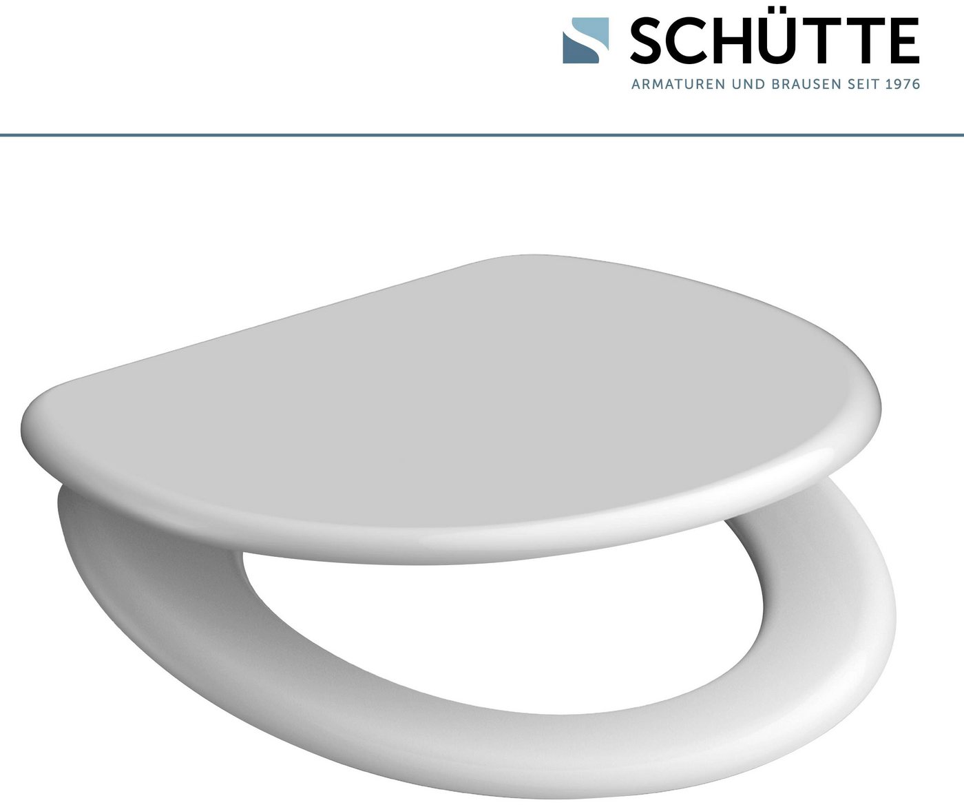 Schütte WC-Sitz WHITE, Duroplast, mit Absenkautomatik – Bild 2 von 5