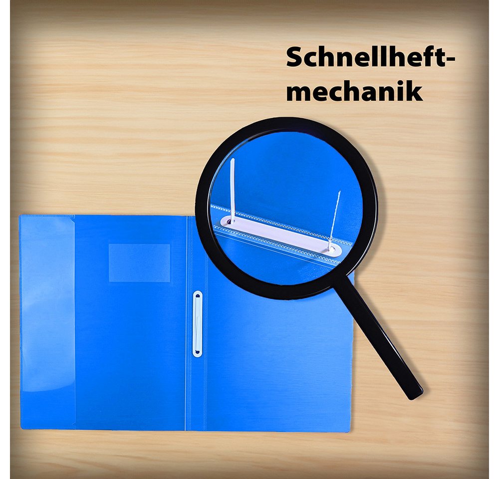BRUNNEN Schulheft Brunnen, FACT!pp Schnellhefter A4, mit Namensschild & Einstecktasche – Bild 3 von 4