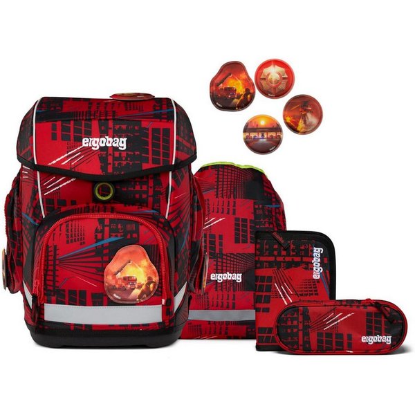 ergobag Schulranzen ergobag cubo Schulranzen-Set AlarmBärreitschaft