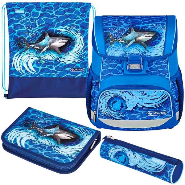 Blue Shark Schultaschen-Set, 4-tlg.