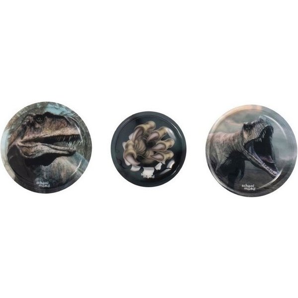 SCHOOL-MOOD® Schulranzen School Mood 3er Patchy-Set Daniel (Dinosaurier)