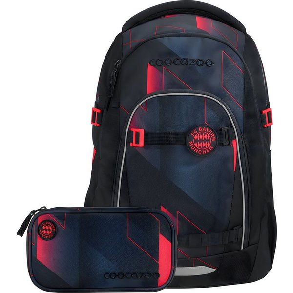 coocazoo Schulrucksack Coocazoo MATE, Set FC Bayern, Stern des Südens, 2-tlg.