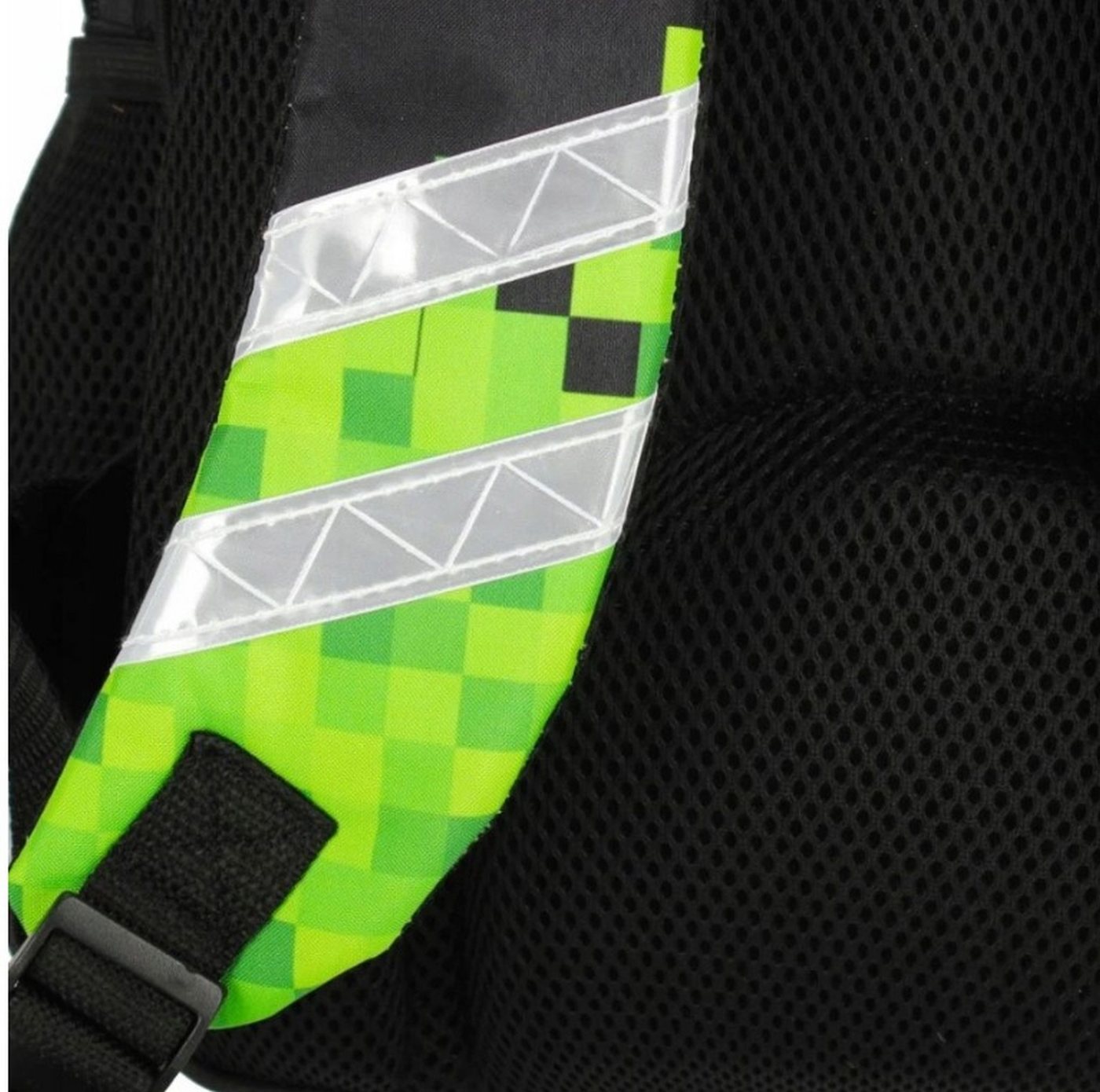 Starpak Schulrucksack Starpak Schulrucksack Pixel Green – Ergonomisch, Wasserdicht – Bild 4 von 5