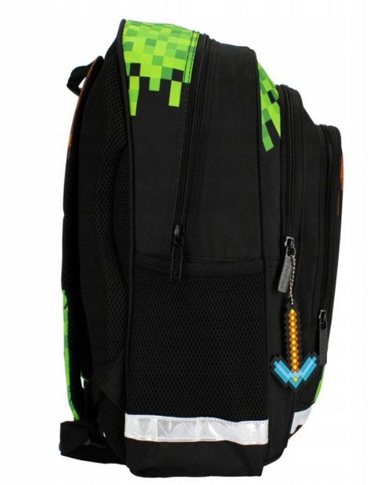 Starpak Schulrucksack Starpak Schulrucksack Pixel Green – Ergonomisch, Wasserdicht – Bild 5 von 5